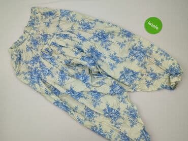 krótkie spodenki z szerokimi nogawkami: Spodnie materiałowe damskie, rozmiar L — 2