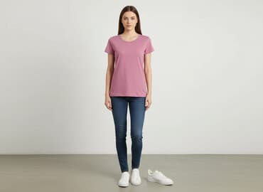 t shirty różowe damskie: T-shirt damski, rozmiar S — 1