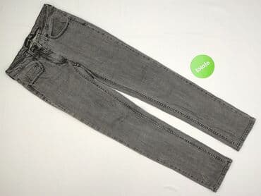 szare jeansy damskie stylizacje: Jeansy damskie, rozmiar S — 2