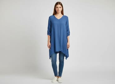 bluzka w serek damska: 157, Tunika damska, rozmiar L — 6