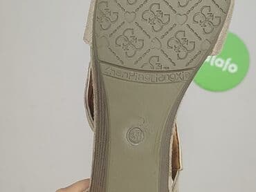 beżowe buty na koturnie ccc: Sandały damskie, rozmiar 37 — 5