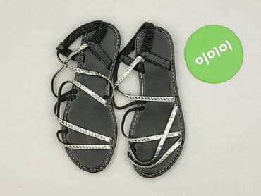 deichmann sandały srebrne: Sandały damskie, rozmiar 39 — 2