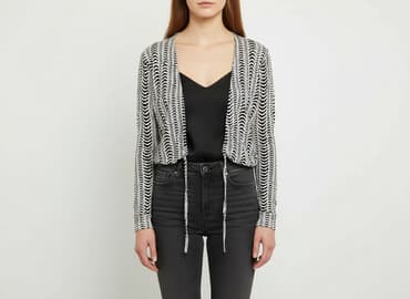 steve madden klapki z futerkiem: French Connection, Kardigan damski, rozmiar L — 6