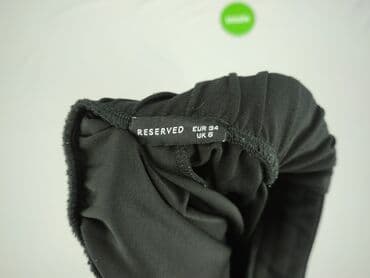 spodnie materiałowe czarne: Reserved, Spodnie materiałowe damskie, rozmiar XS — 4