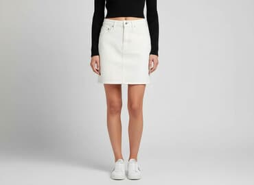 biała spódnice jeansowe: H&M, Spódnica damska, rozmiar S — 7