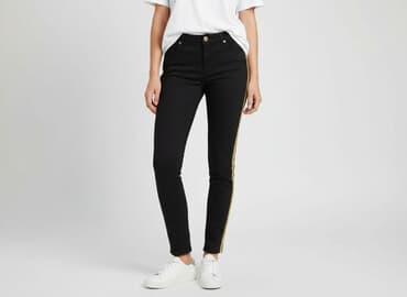 spodnie jeansowe damskie hm: H&M, Jeansy damskie, rozmiar L — 6