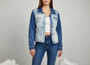 rifle kurtka jeansowa: Jeanswear, Kurtka jeansowa damska, rozmiar L — 7