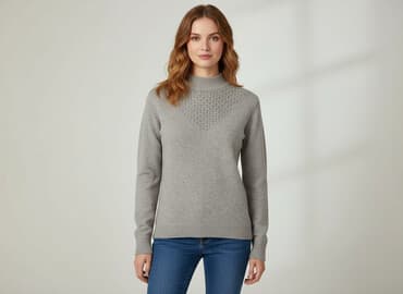 golfy z wiskozy: Sweter damski, rozmiar M — 6