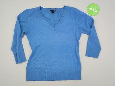 niebieski sweter hm: H&M, Sweter damski, rozmiar L — 2