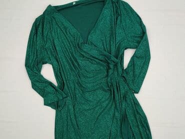 dodatki do zielonej sukienki na wesele: Sukienka damska, 5XL — 1