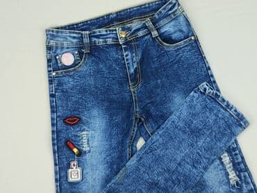 Spodnie jeansowe, Niebieski Księżyc, 16 lat, 176, stan - Bardzo dobry