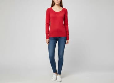 sweter patchwork: Women`s sweater, size M — 6