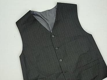 Męska kamizelka garniturowa w prążek - Kolor