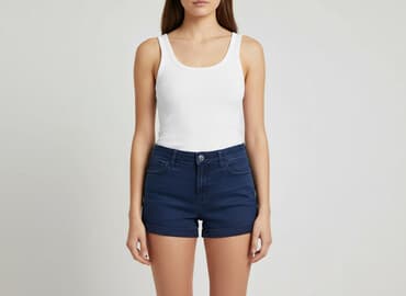 szorty damskie niebieskie: H&M, Szorty damskie, rozmiar M — 6