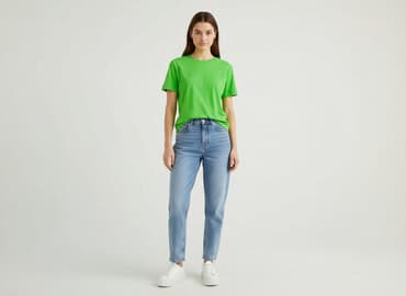 zielone t shirty zara: Zara, Damska koszulka polo, rozmiar M — 1