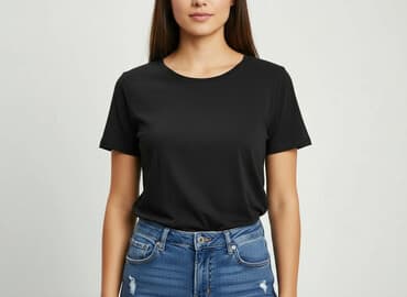 sinsay czarna koszulka: Sinsay, T-shirt damski, rozmiar S — 1