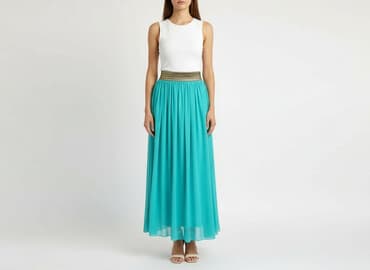 długie plisowane spódnice maxi: OÔRA, Spódnica damska, rozmiar S — 1