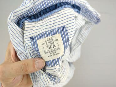 koszula damska w niebieskie paski: H&M, Women`s shirt, size S — 5