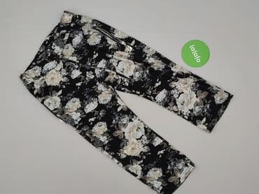 czarne spodnie z wysokim stanem reserved: Spodnie materiałowe damskie, L — 2