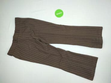 spodnie woskowane brązowe reserved: Material trousers for women, size XL (EU 42) — 3