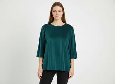 bluzki welurowa z krótkim rękawem: Bluzka damska, rozmiar S — 1