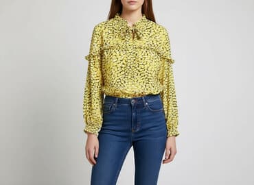 bluzki z pomponami: MINIMUM, Bluzka damska, rozmiar S — 1