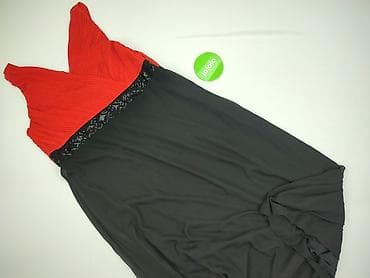 czerwone sukienki plus size: Sukienka damska, rozmiar 4XL — 2