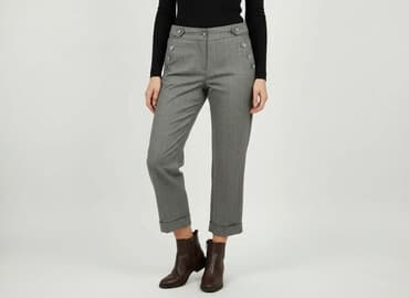 hm spodnie zimowe: Spodnie materiałowe damskie, rozmiar L — 6