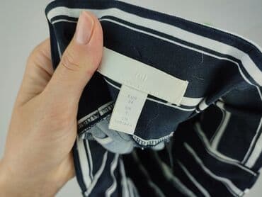 spodnie z lampasami h m: H&M, Material trousers for women, size XS — 5