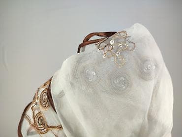 decor home: Firanka woalowa z ozdobnym haftem i cekinami - Materiał: lekki — 4