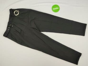 czarne sandały na obcasie allegro: Mohito, Spodnie materiałowe damskie, S — 2