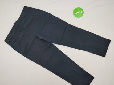 granatowe chinosy damskie: CAMAIEU, Spodnie materiałowe damskie, rozmiar XL — 3