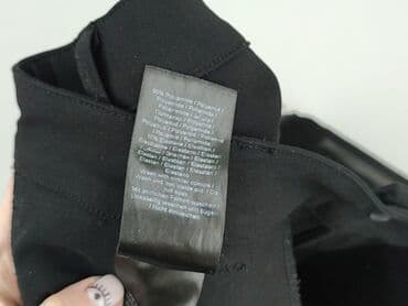 czarne spodnie z wysokim stanem reserved: Fransa, Spodnie materiałowe damskie, M — 5