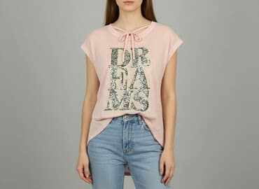 bluzka siateczka z cyrkoniami zara: Bluzka damska, rozmiar L — 1