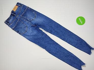 stradivarius crop top: Stradivarius, Jeansy damskie, rozmiar XS — 3