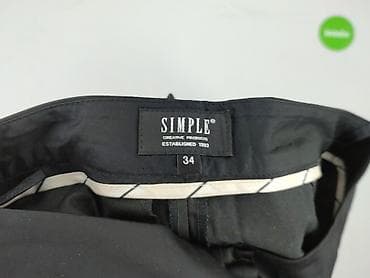 spodnie bench: SIMPLE, Spodnie materiałowe damskie, rozmiar XS — 4