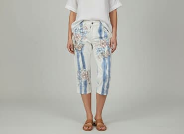 jeansy cropped damskie: Jeansy damskie, rozmiar M — 6