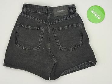 czarne jeansy pull: PULL&BEAR, Szorty damskie, rozmiar 2XS — 4