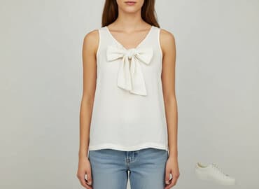 koszulka jedwabna intimissimi: Sweewë, Top damski, rozmiar L — 6