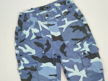 białe cargo bershka: Bershka, Spodnie cargo damskie, rozmiar S — 1