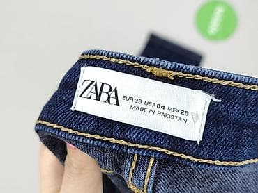 dżinsy pumpy: Zara, Jeansy damskie, rozmiar S — 4