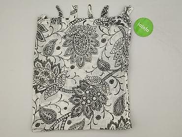 ręcznik: Zasłona panelowa na szelkach – biało‑czarna, z roślinnym, orientalnym — 3