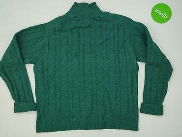 szmaragdowy sweter: SZACHOWNICA, Sweter damski, rozmiar S — 3