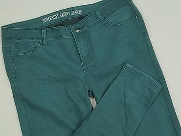 spodnie carrot: Spodnie materiałowe damskie, rozmiar L — 1