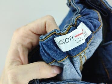 spodnie z ozdobami: Spodnie jeansowe, Minoti, 7 lat, 122, stan - Bardzo dobry — 6