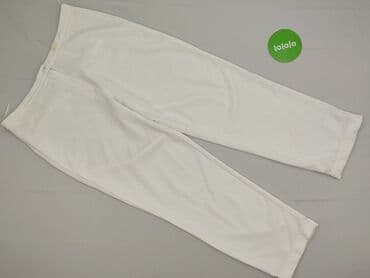 białe spodnie damskie mohito: Spodnie materiałowe damskie, rozmiar 2XL — 2