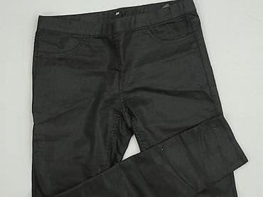 czarne bluzki: H&M, Legginsy Eleganckie damskie, rozmiar L — 1