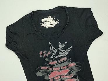 bluzki czarne basic: Zara, T-shirt damski, rozmiar M — 1