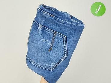 patchworkowe jeansy: Jeansy dla mężczyzn, rozmiar L — 5