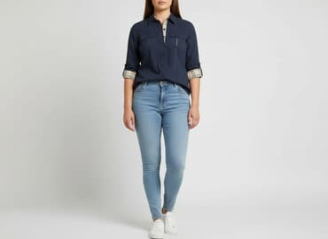 granatowe bluzki wizytowe: Bluzka damska, rozmiar 2XL — 6